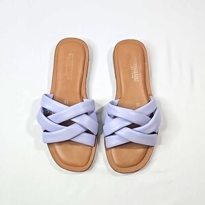 SOLD - CUSHIONAIRE PURPLE/LILAC SLIDES SANDALS SIZE 8